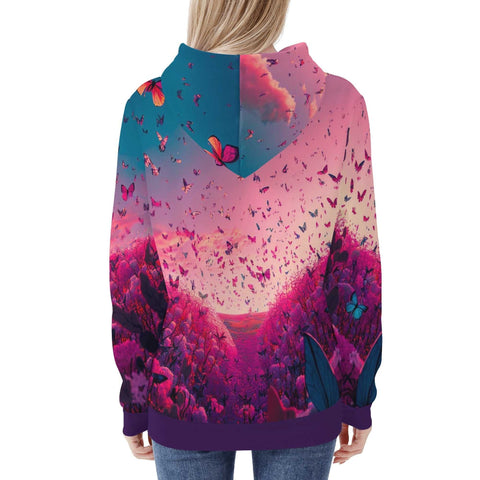 Mr.Shit Womens Hoodie - Butterflies Women's Hoodies 39 $