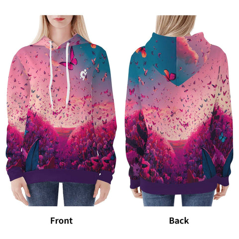 Mr.Shit Womens Hoodie - Butterflies Women's Hoodies 39 $