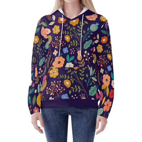 Mr.Shit Womens Hoodie - Floral 2 Women's Hoodies 39 $