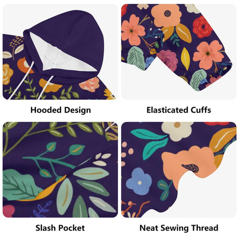 Mr.Shit Womens Hoodie - Floral 2 Women's Hoodies 39 $