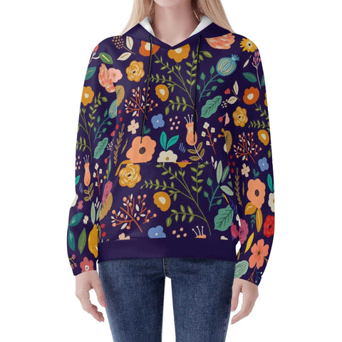 Mr.Shit Womens Hoodie - Floral 2 Women's Hoodies 39 $