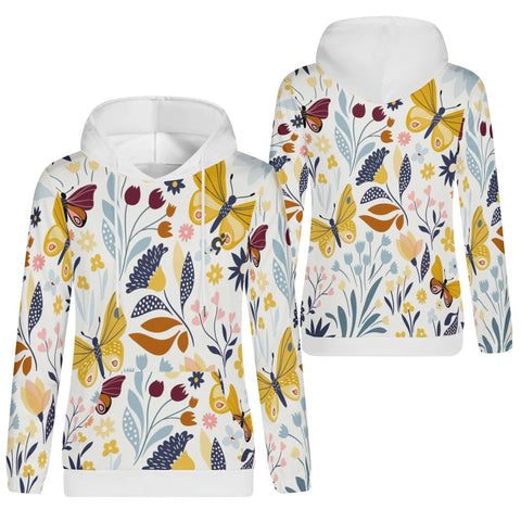 Mr.Shit Womens Hoodie - Floral Butterfly Women's Hoodies 39 $