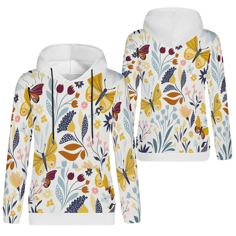 Mr.Shit Womens Hoodie - Floral Butterfly Women's Hoodies 39 $