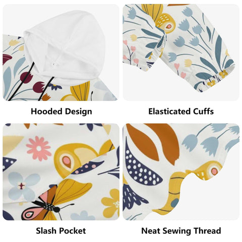 Mr.Shit Womens Hoodie - Floral Butterfly Women's Hoodies 39 $