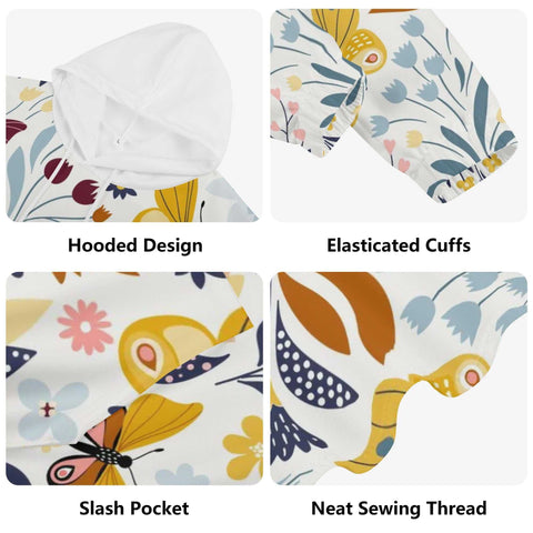 Mr.Shit Womens Hoodie - Floral Butterfly Women's Hoodies 39 $