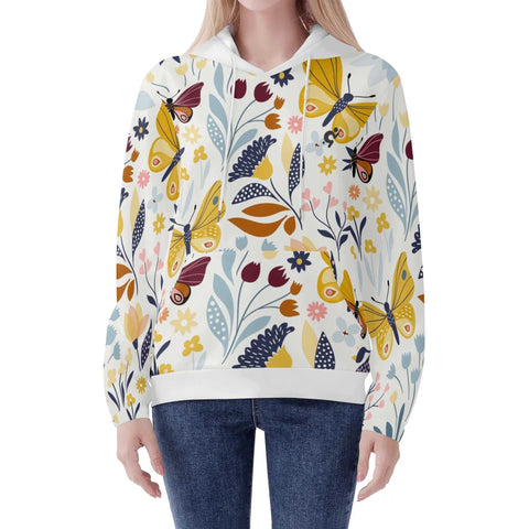 Mr.Shit Womens Hoodie - Floral Butterfly Women's Hoodies 39 $