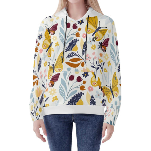 Mr.Shit Womens Hoodie - Floral Butterfly Women's Hoodies 39 $