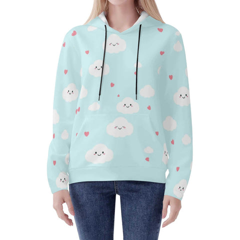 Mr.Shit Womens Hoodie - Happy Clouds Women's Hoodies 39 $