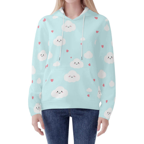 Mr.Shit Womens Hoodie - Happy Clouds Women's Hoodies 39 $