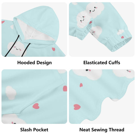 Mr.Shit Womens Hoodie - Happy Clouds Women's Hoodies 39 $