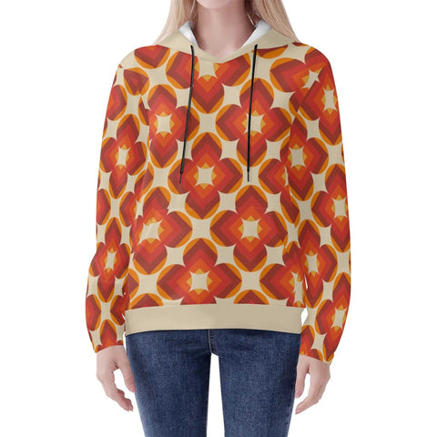 Mr.Shit Womens Hoodie - Orange Retro 11 Women's Hoodies 39 $