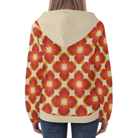 Mr.Shit Womens Hoodie - Orange Retro 11 Women's Hoodies 39 $