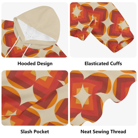 Mr.Shit Womens Hoodie - Orange Retro 11 Women's Hoodies 39 $