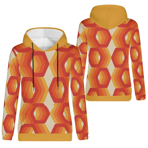 Mr.Shit Womens Hoodie - Orange Retro 12 Women's Hoodies 39 $