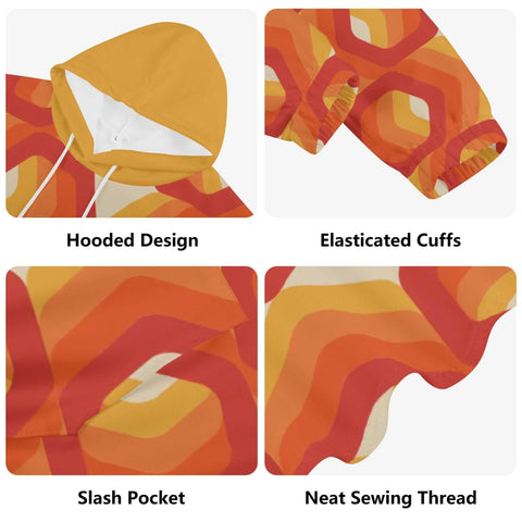 Mr.Shit Womens Hoodie - Orange Retro 12 Women's Hoodies 39 $