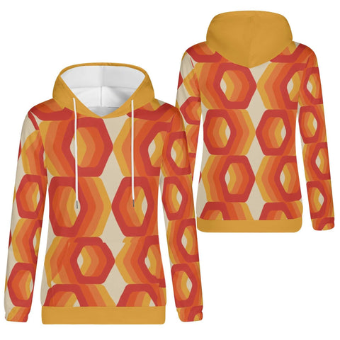 Mr.Shit Womens Hoodie - Orange Retro 12 Women's Hoodies 39 $