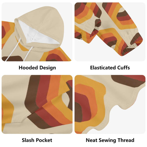 Mr.Shit Womens Hoodie - Orange Retro 13 Women's Hoodies 39 $