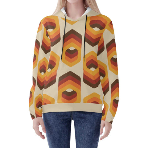 Mr.Shit Womens Hoodie - Orange Retro 13 Women's Hoodies 39 $