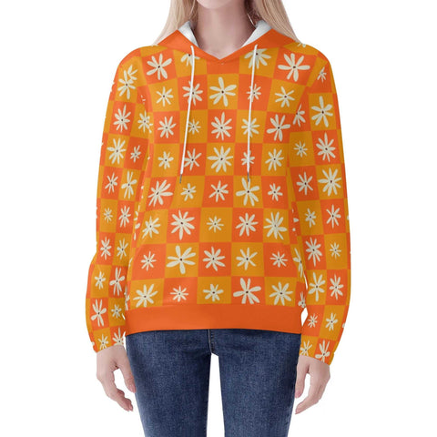 Mr.Shit Womens Hoodie - Orange Retro 2 Women's Hoodies 39 $