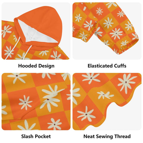 Mr.Shit Womens Hoodie - Orange Retro 2 Women's Hoodies 39 $