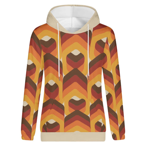 Mr.Shit Womens Hoodie - Orange Retro 3 Women's Hoodies 39 $