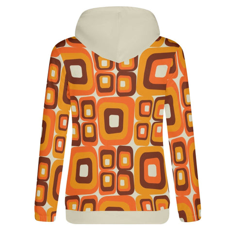 Mr.Shit Womens Hoodie - Orange Retro Women's Hoodies 39 $