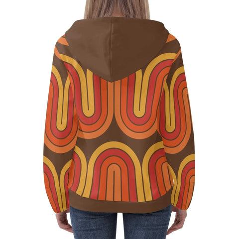 Mr.Shit Womens Hoodie - Orange Retro 4 Women's Hoodies 39 $