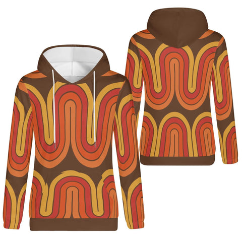 Mr.Shit Womens Hoodie - Orange Retro 4 Women's Hoodies 39 $