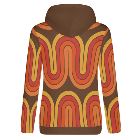Mr.Shit Womens Hoodie - Orange Retro 4 Women's Hoodies 39 $