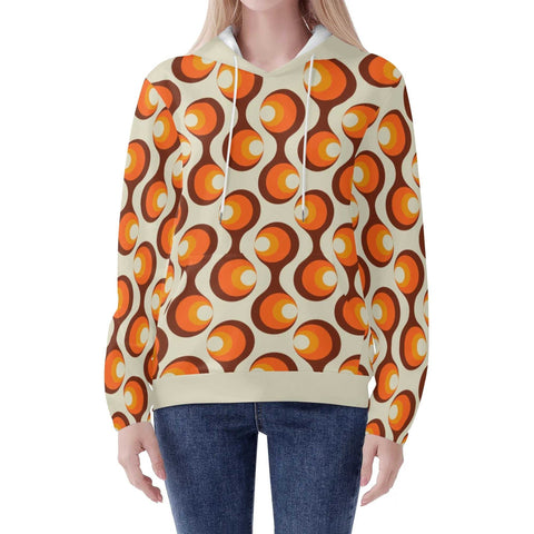 Mr.Shit Womens Hoodie - Orange Retro 6 Women's Hoodies 39 $