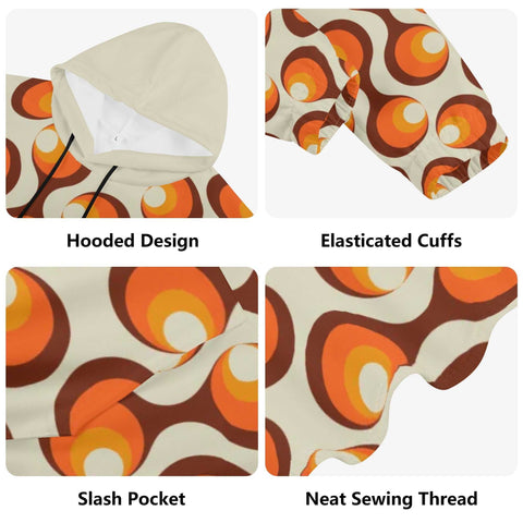 Mr.Shit Womens Hoodie - Orange Retro 6 Women's Hoodies 39 $