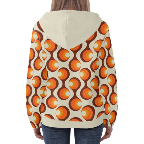 Mr.Shit Womens Hoodie - Orange Retro 6 Women's Hoodies 39 $