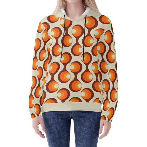 Mr.Shit Womens Hoodie - Orange Retro 6 Women's Hoodies 39 $