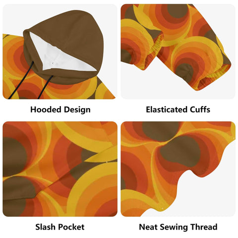 Mr.Shit Womens Hoodie - Orange Retro 7 Women's Hoodies 39 $