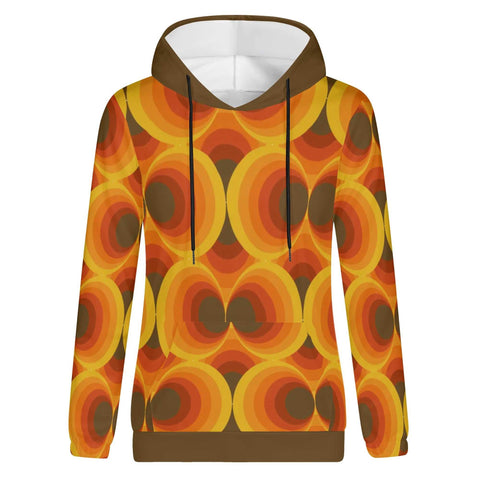 Mr.Shit Womens Hoodie - Orange Retro 7 Women's Hoodies 39 $