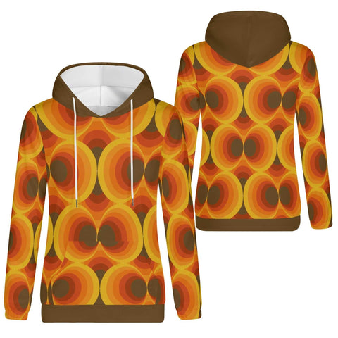 Mr.Shit Womens Hoodie - Orange Retro 7 Women's Hoodies 39 $
