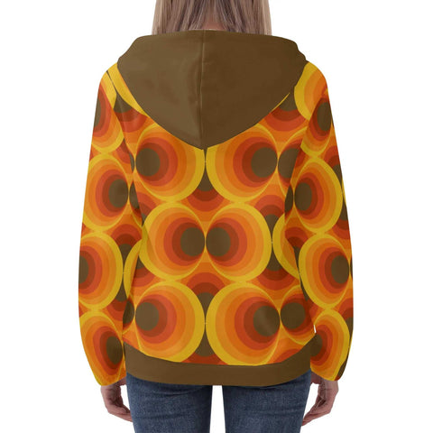 Mr.Shit Womens Hoodie - Orange Retro 7 Women's Hoodies 39 $