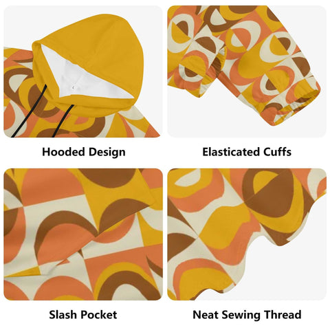 Mr.Shit Womens Hoodie - Orange Retro 8 Women's Hoodies 39 $