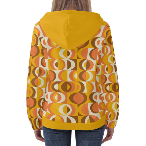 Mr.Shit Womens Hoodie - Orange Retro 8 Women's Hoodies 39 $