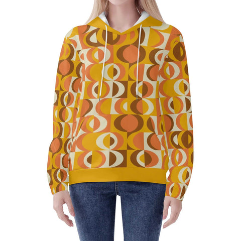 Mr.Shit Womens Hoodie - Orange Retro 8 Women's Hoodies 39 $