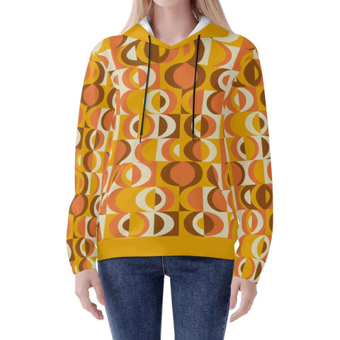 Mr.Shit Womens Hoodie - Orange Retro 8 Women's Hoodies 39 $