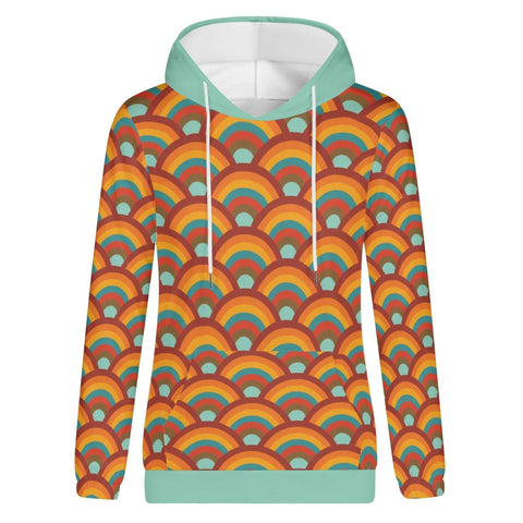 Mr.Shit Womens Hoodie - Orange Retro 9 Women's Hoodies 39 $