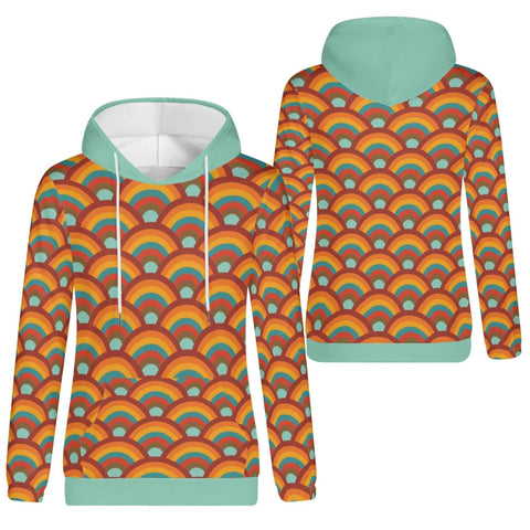 Mr.Shit Womens Hoodie - Orange Retro 9 Women's Hoodies 39 $
