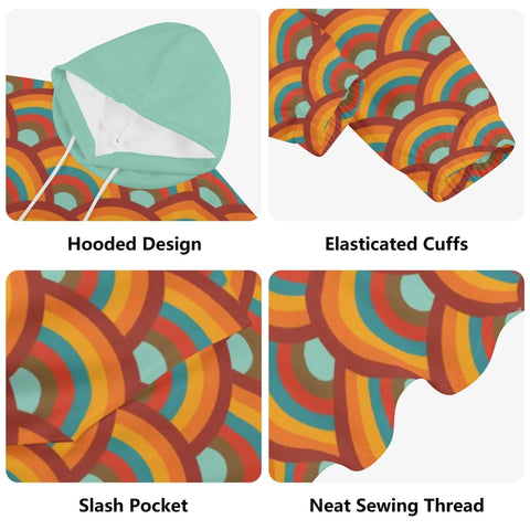 Mr.Shit Womens Hoodie - Orange Retro 9 Women's Hoodies 39 $