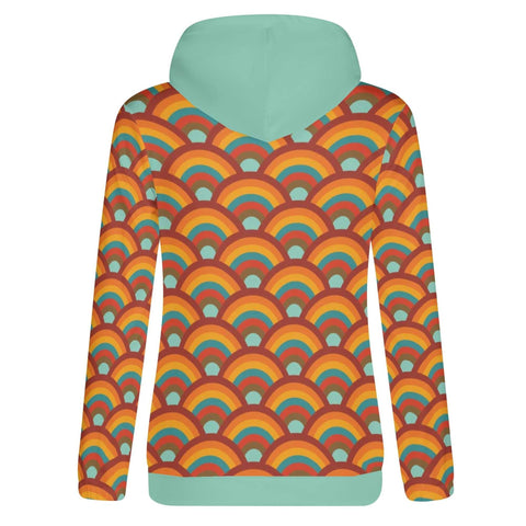 Mr.Shit Womens Hoodie - Orange Retro 9 Women's Hoodies 39 $