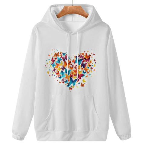 Mr.Shit Womens Hoodie - Rainbow Butterfly Heart Women's Hoodies 39 $