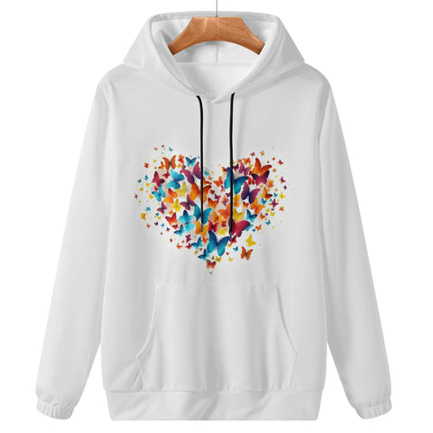 Mr.Shit Womens Hoodie - Rainbow Butterfly Heart Women's Hoodies 39 $