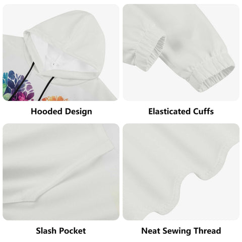 Mr.Shit Womens Hoodie - Rainbow Heart Women's Hoodies 39 $