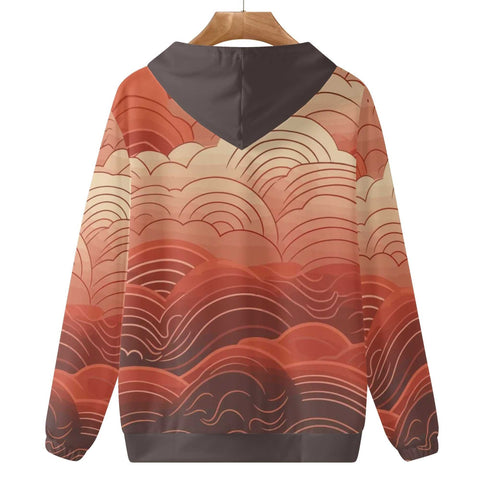 Mr.Shit Womens Hoodie - Red Clouds Women's Hoodies 39 $