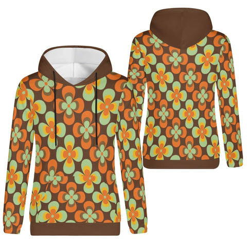 Mr.Shit Womens Hoodie - Retro Floral Women's Hoodies 39 $